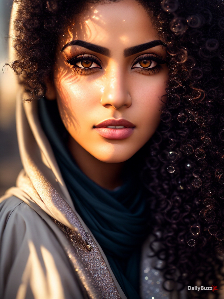 AI-Generated Curly Hair Girl Images