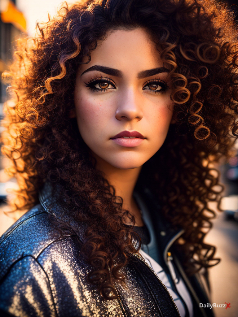 AI-Generated Curly Hair Girl Images