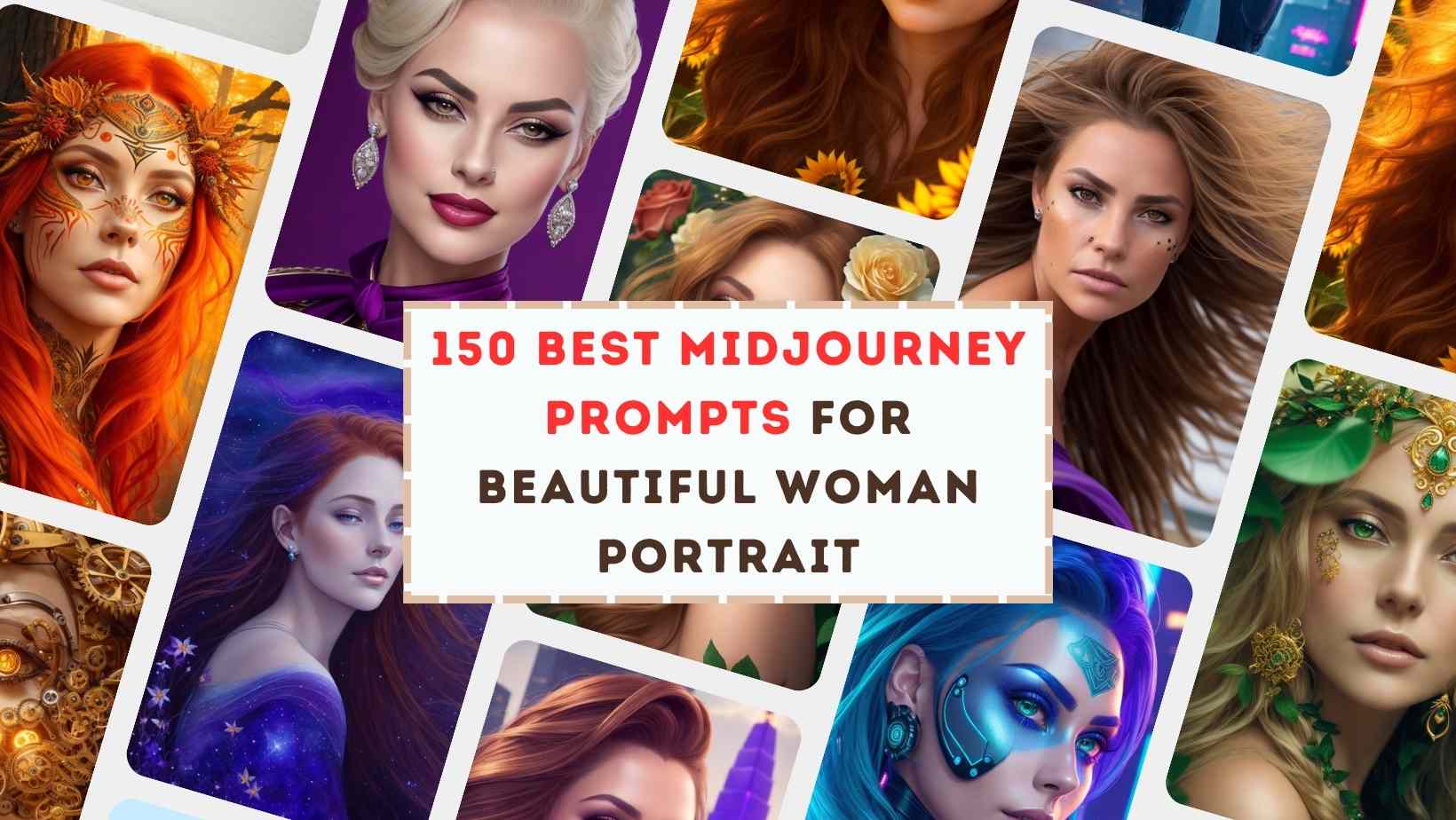 150 Best Midjourney Prompts for Beautiful Woman Portrait AI Art Generation