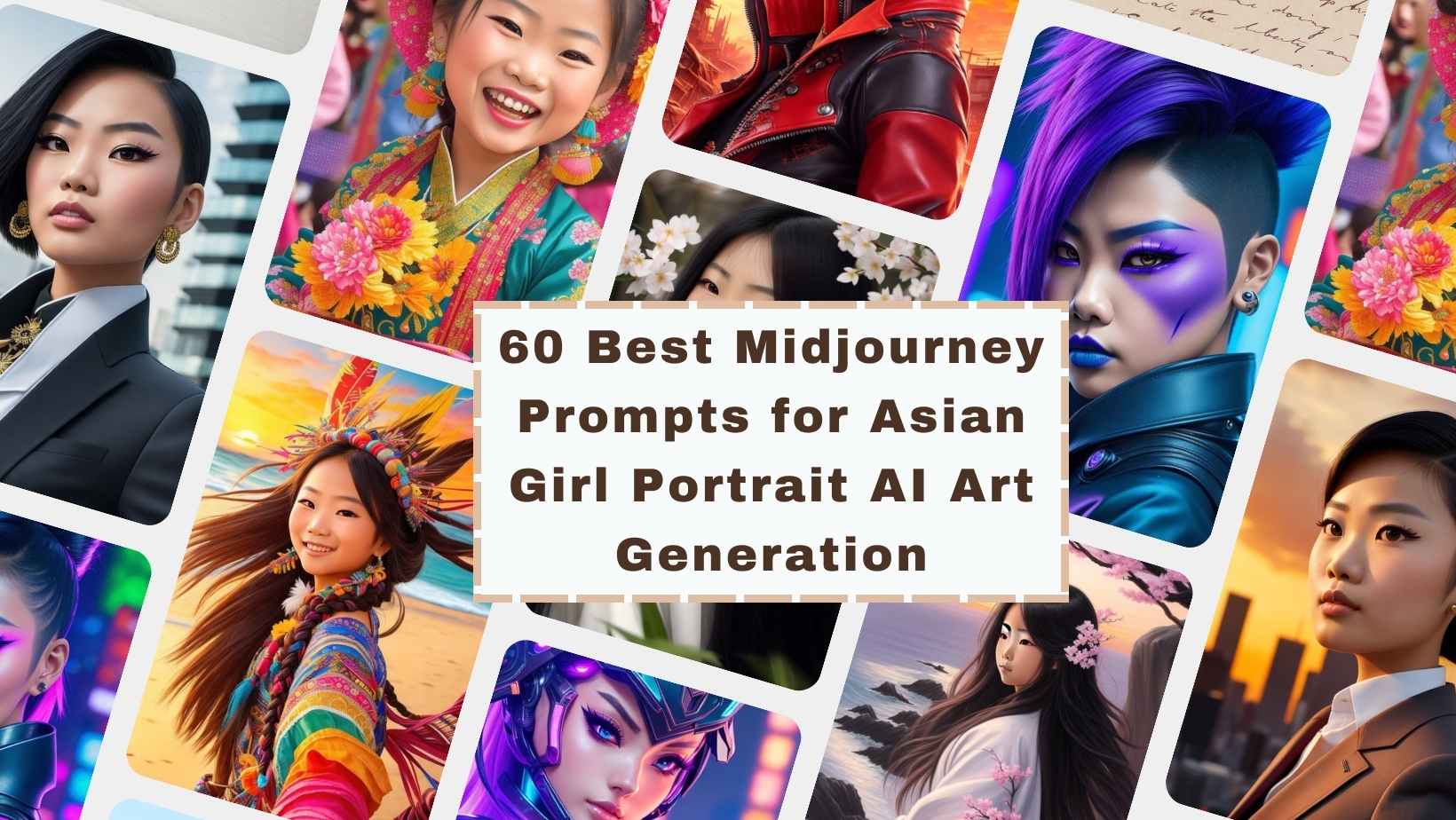 60 Best Midjourney Prompts for Asian Girl Portrait AI Art Generation