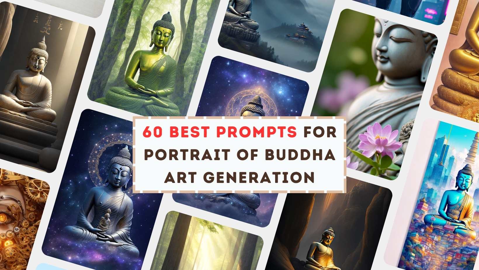 60 Best Midjourney Prompts for Portrait of Buddha AI Art Generation