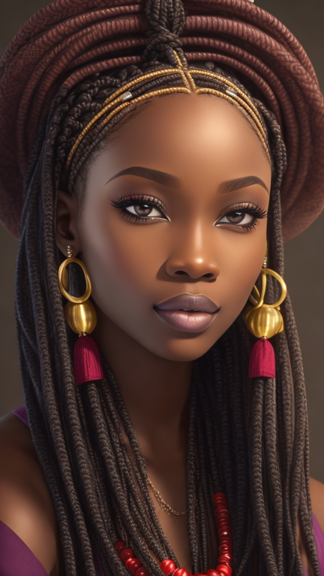 Ai-Generated : Senegalese twists