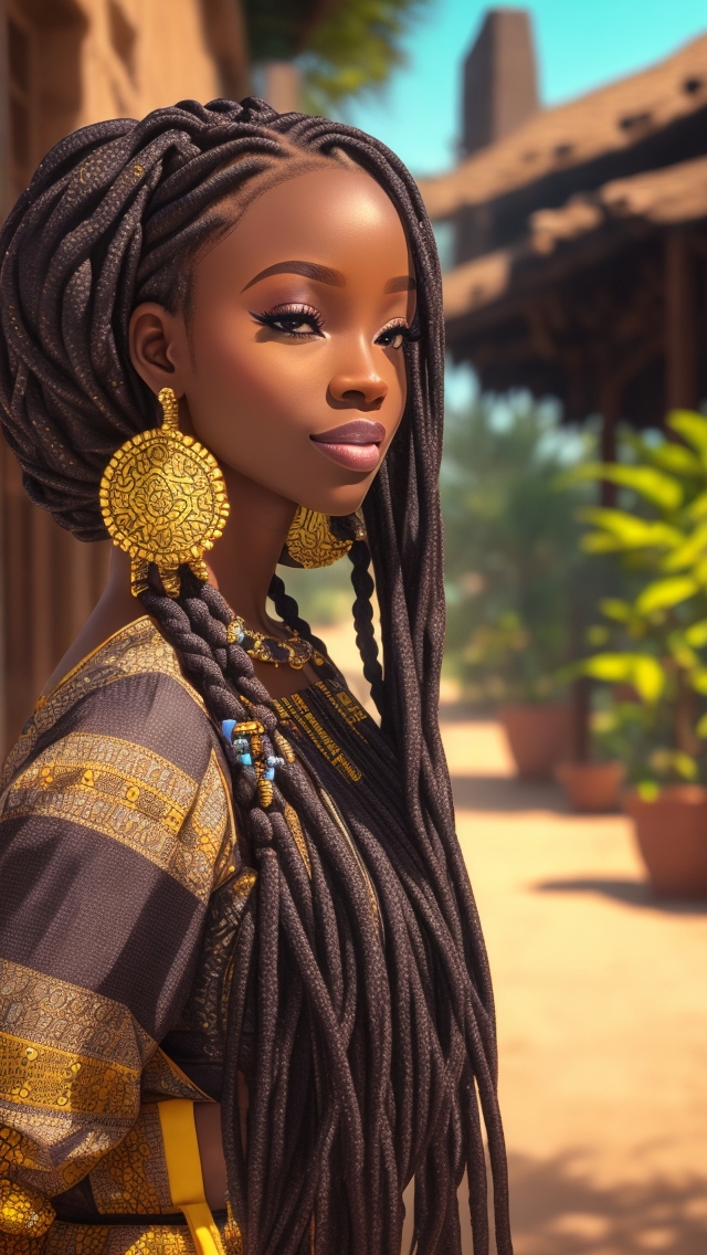 Ai-Generated : Senegalese twists