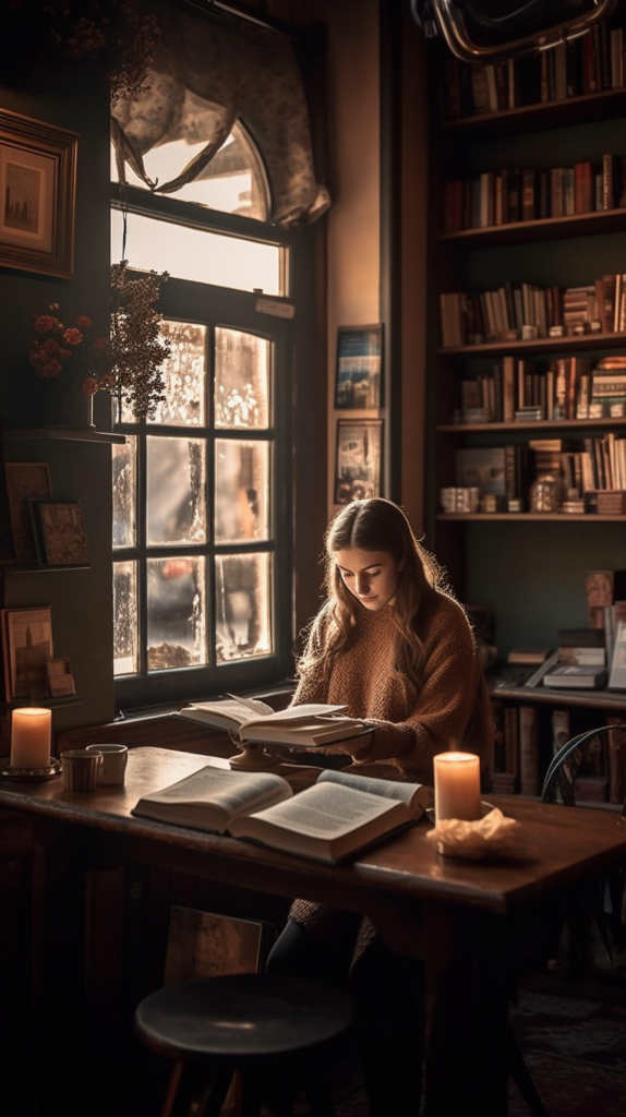 Girl Reading Book Aesthetic Wallpapers for Mobile and iPhone