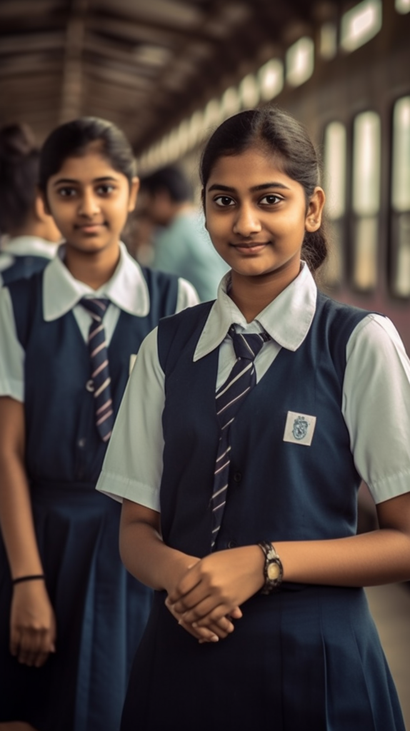 AI-Generated Indian School Girl