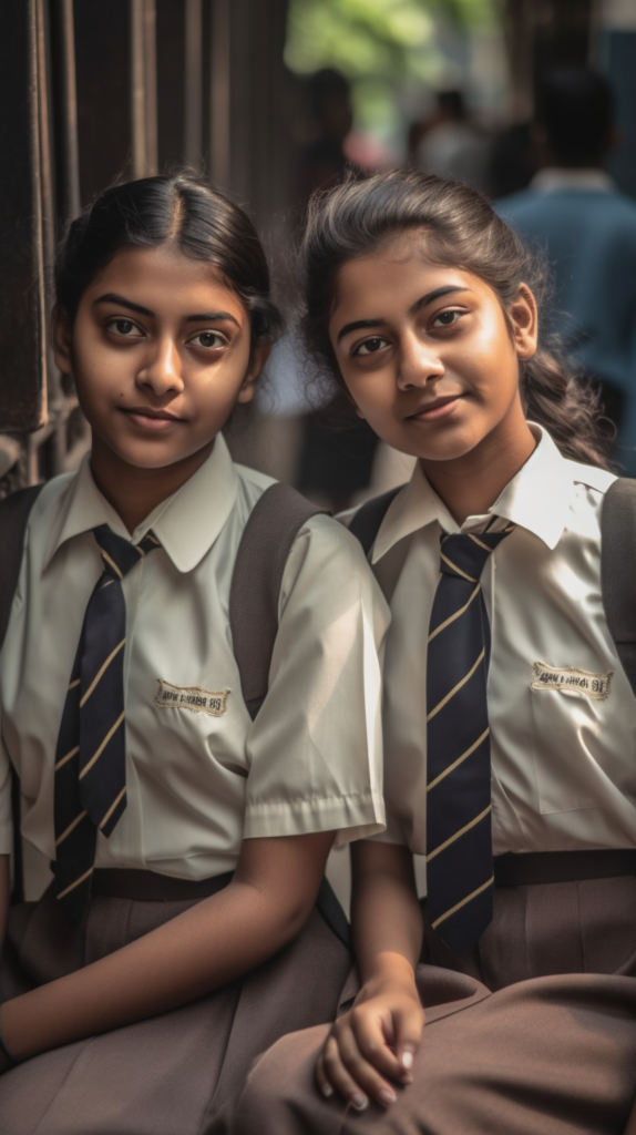 AI-Generated Indian School Girl