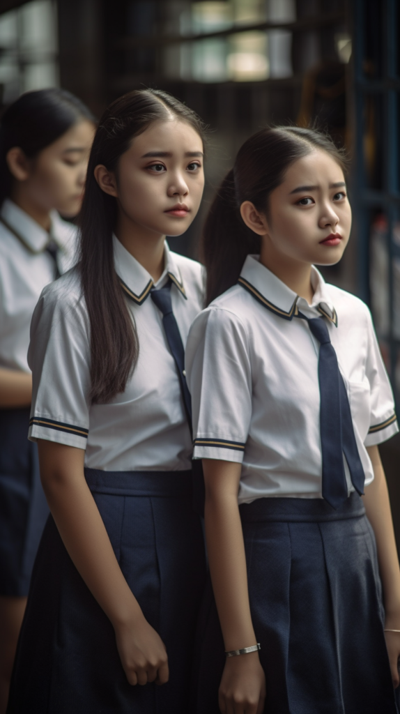 AI-Generated Philippine School Girls