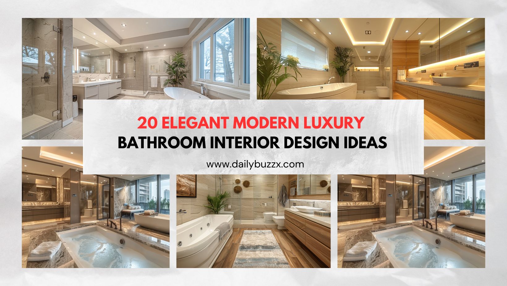 20 Elegant Modern Luxury Bathroom Interior Design Ideas